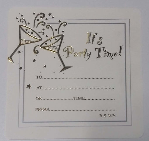 Picture of ITS PARTY TIME INVITATION X10